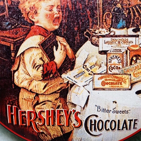 Vintage Bristolware - Hershey’s Cocoa Chocolate - Round Tin 5” X 2” - Picture 4 of 9